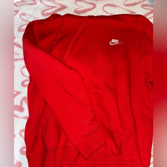 Nike Tops - red nike hoodie size medium!